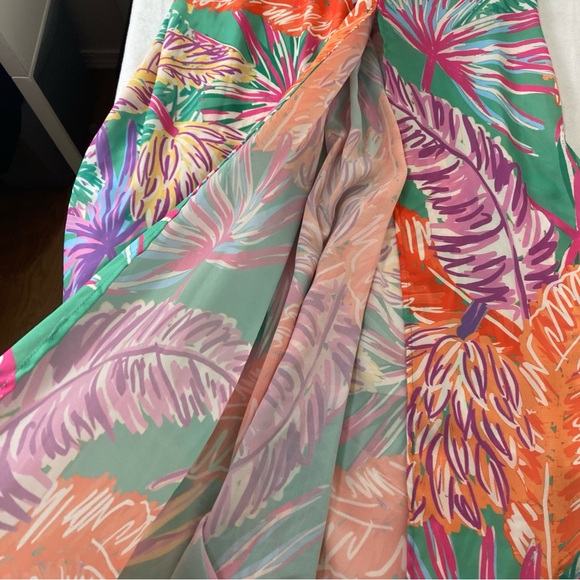 Flying Tomato Floral Printed Cutout Halter Maxi Dress Multicolor Size L - Picture 11 of 16